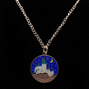 Handmade Wizarding World of Harry Potter Hogwarts Nighttime Necklace, New